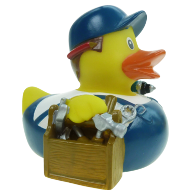 Badeente Als Handwerker - Lustige Spielzeug-Ente Für Badewanne & Kinderzimmer
